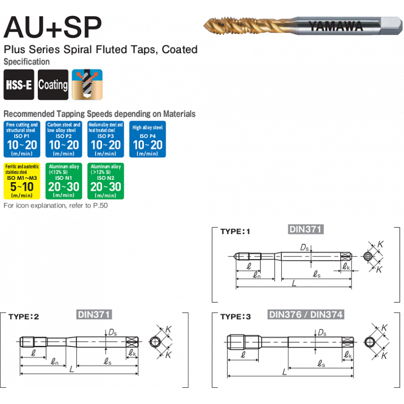 Метчик AU+SP 371 ISO2 M 4X0.7 Метчик AU+SP 371 ISO2 M 4X0.7