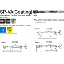 Метчик SP-VA TICN 376 ISO2 M14X2