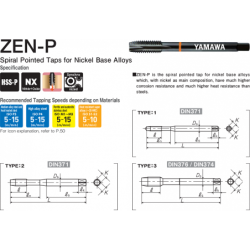 Метчик ZEN-P 371 ISO2X M 3X0.5