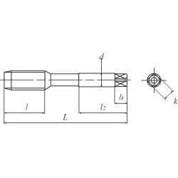 Метчик LS-N-PO L100 P3 M8X1.25