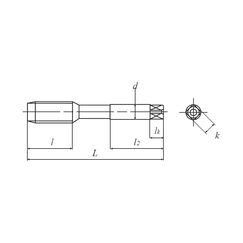 Метчик LS-N-PO L100 P3 M8X1.25