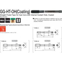 Метчик GG-HT-OH Coating 371 ISO2X M 8X1.25