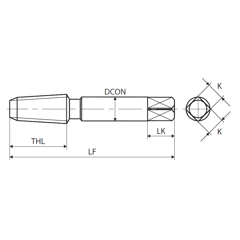 Метчик ZELX SS NPT 1/4-18 Метчик ZELX SS NPT 1/4-18
