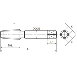 Метчик NPT BR ANSI 1/16-27