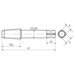 Метчик NPT BR ANSI 1/2-14