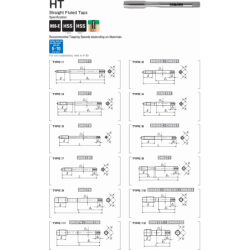 Набор метчиков HT 6110 SET 352 ISO2 M 5X0.8
