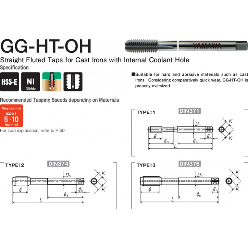 Метчик GG-HT Coating 5156 G1/4-19 Метчик GG-HT Coating 5156 G1/4-19