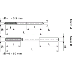Развертка 221445 3,2 H7 65/16