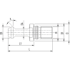 Штревель CODOLI ISO50 MAS-BT M24 45° FOR.