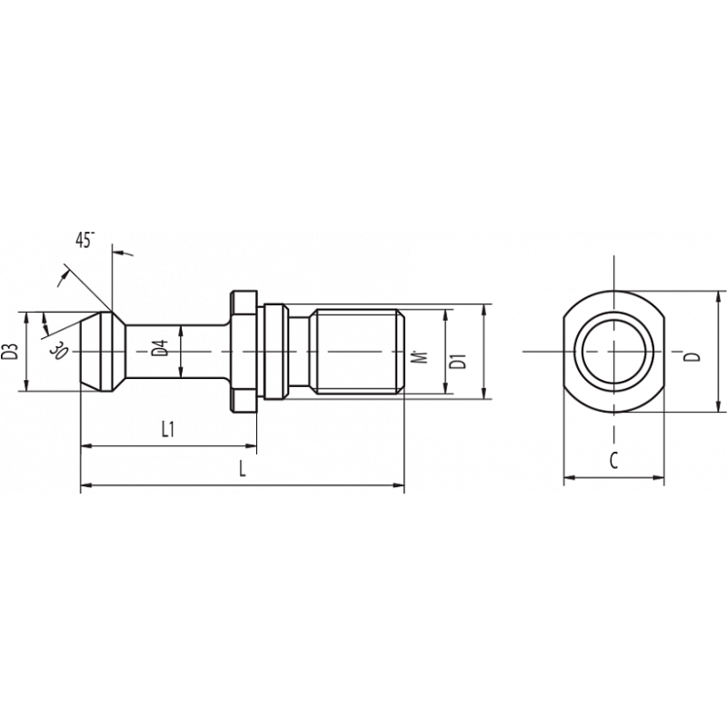 Штревель CODOLI ISO40 L39,4-CINCIN.FORA