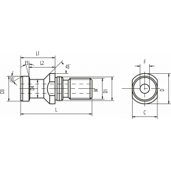Штревель CODOLO DIN69872 ISO40-FORO+OR (Комплект)