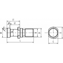 Штревель CODOLO DIN7388/2A ISO50 NON FO