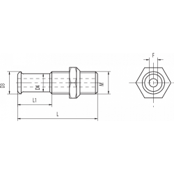 Штревель CODOLI ISO40 CB FERRARI+DADO