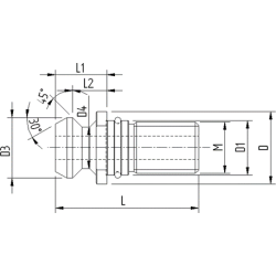 Штревель CODOLI ISO40 7388/2B M16 NON FOR.