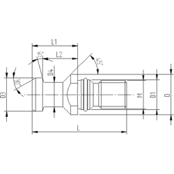 Штревель CODOLI ISO50 DIN 69872NON FOR.