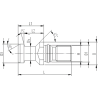 Штревель CODOLI ISO50 DIN 69872NON FOR.