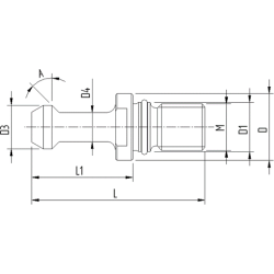 Штревель CODOLI ISO50 MAS-BT M24 90° NON FOR.