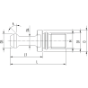 Штревель CODOLI ISO50 MAS-BT M24 90° NON FOR.
