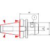 Оправка Weldon BT40 DOUBLE CONTACT H.63 D.20