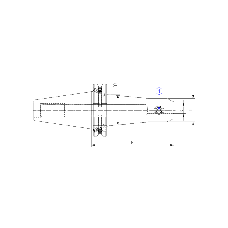 Оправка ISO40 DIN69871 WELDON H100 D32 Оправка ISO40 DIN69871 WELDON H100 D32