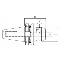 Оправка ISO30 MAS403BT WELDON H55 D.12 - AD