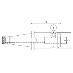 Оправка ISO50 DIN2080 WELDON H63 D.20