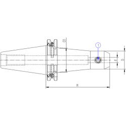 Оправка ISO50 DIN69871 WELDON H100 D10
