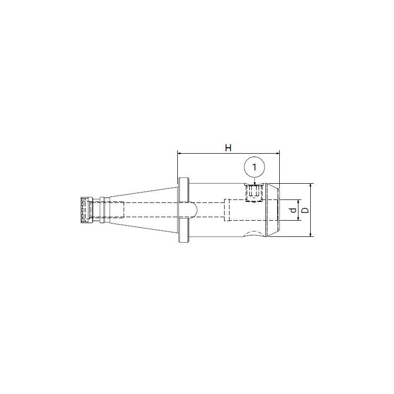Оправка ISO40 DIN2080 WELDON H50 D.6 Оправка ISO40 DIN2080 WELDON H50 D.6