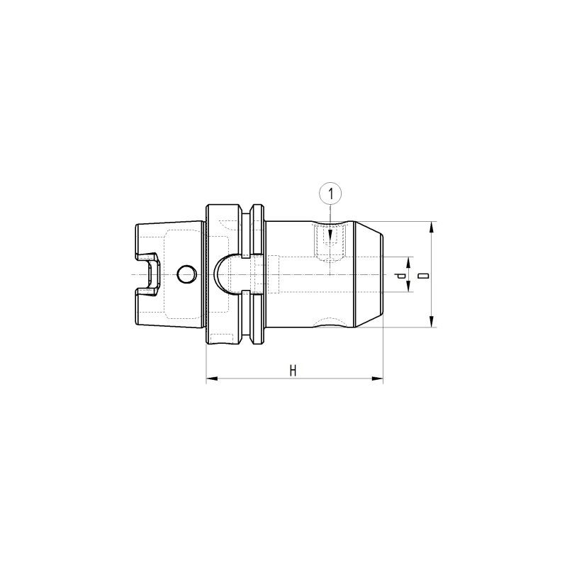 Оправка HSK100/A DIN69893 WELD/C H100 D.16 coolant Оправка HSK100/A DIN69893 WELD/C H100 D.16 coolant