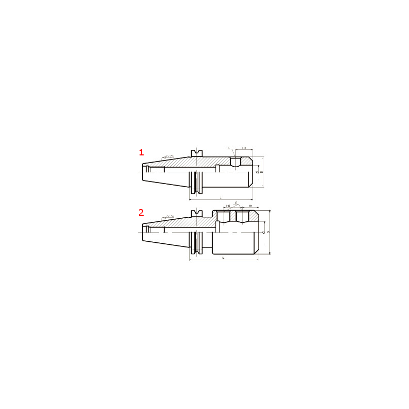 Оправка SK40-SL12-50 Оправка SK40-SL12-50