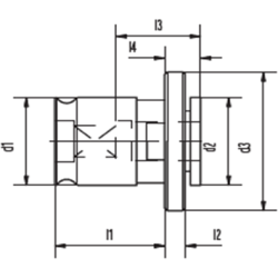 Вставка для метчиков BUSSOLA PORTA/M/S/F 11X9,0GR.1