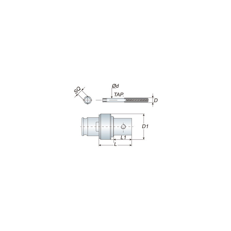 Вставка для метчиков TPC830M27ISO Вставка для метчиков TPC830M27ISO