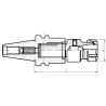 Патрон резьбонарезной BT40-WER25-110
