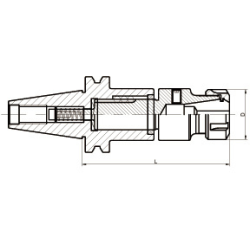 Патрон резьбонарезной SK50-WER25-90