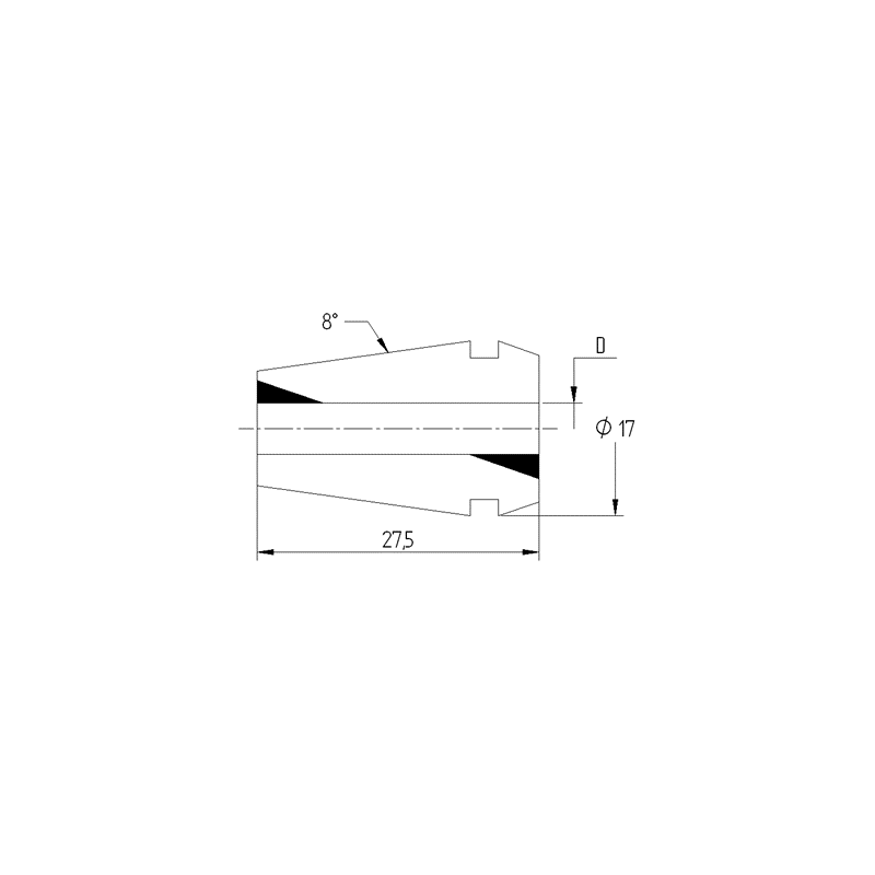 Цанга PINZA ER 16 Ø - 4,0 Цанга PINZA ER 16 Ø - 4,0