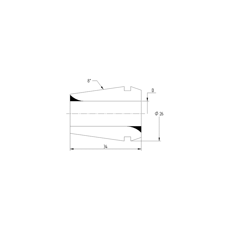 Цанга PINZA ER 25 Ø - 6,0 Цанга PINZA ER 25 Ø - 6,0