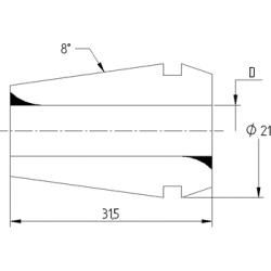 Цанга PINZA ER 20 Ø - 1,5