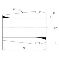 Цанга PINZA ER 40 Ø - 3,0