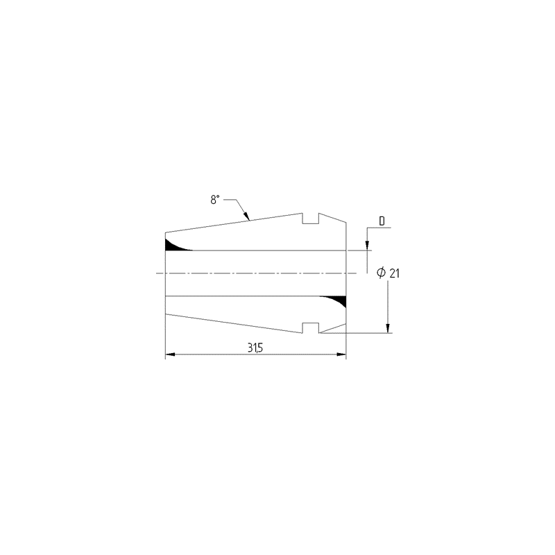 Цанга PINZA ER 20 Ø - 13,0 Цанга PINZA ER 20 Ø - 13,0