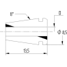 Цанга PINZA ER 8 Ø - 3,0