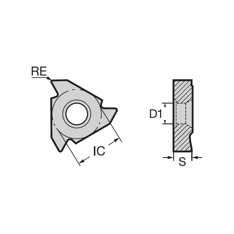 Пластина 16IR125ISO-1C ND050 NIKKO