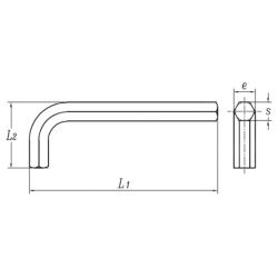 Ключ шестигранный NT-WR025 PARTS NIKKO