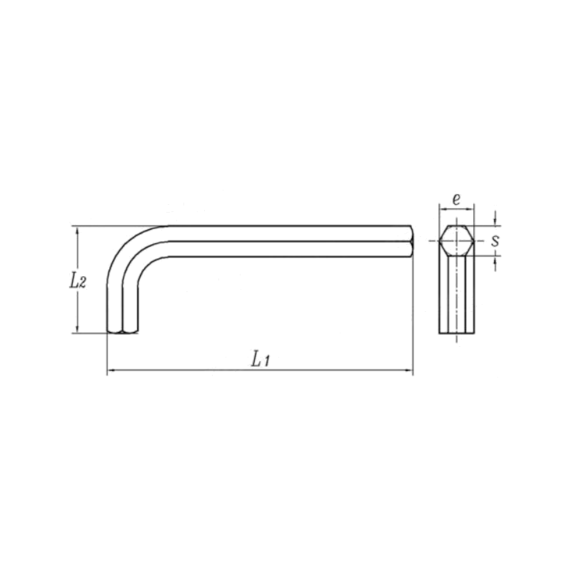 Ключ шестигранный NT-WR025 PARTS NIKKO