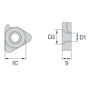 Подкладная пластина NT-SH060+1° (16ER) PARTS NIKKO