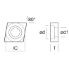 Подкладная пластина NT-SH001 (CC12) PARTS NIKKO