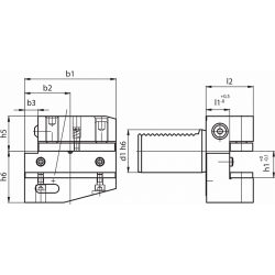 Резцедержатель RADIALE FORMA B2-30X20X40