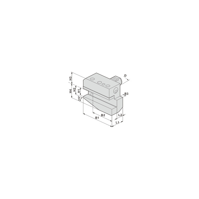 Резцедержатель B5-40x25 Резцедержатель B5-40x25