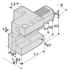 Резцедержатель C1-40x25