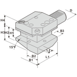 Резцедержатель CB1-40x25