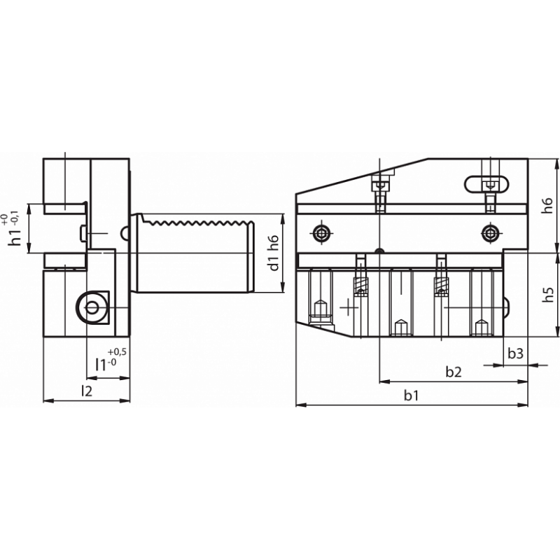 Резцедержатель RADIALE LUNGO B7-50X32X55